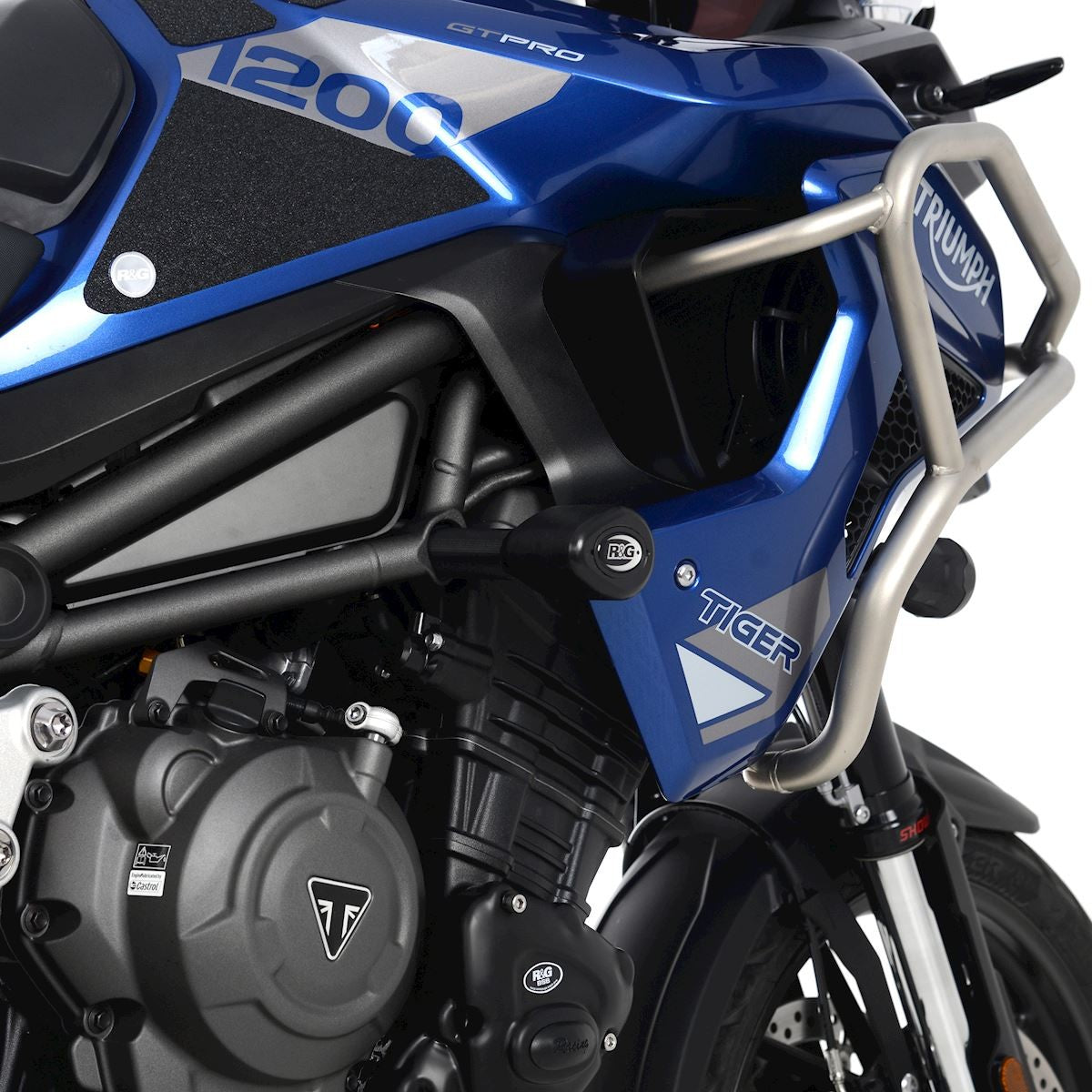R&G Crash Protectors | Black | Triumph Tiger 1200 GT 2022 & Triumph Tiger 1200 GT Pro 2022>Current & Triumph Tiger 1200 Rally Pro 2022>2024