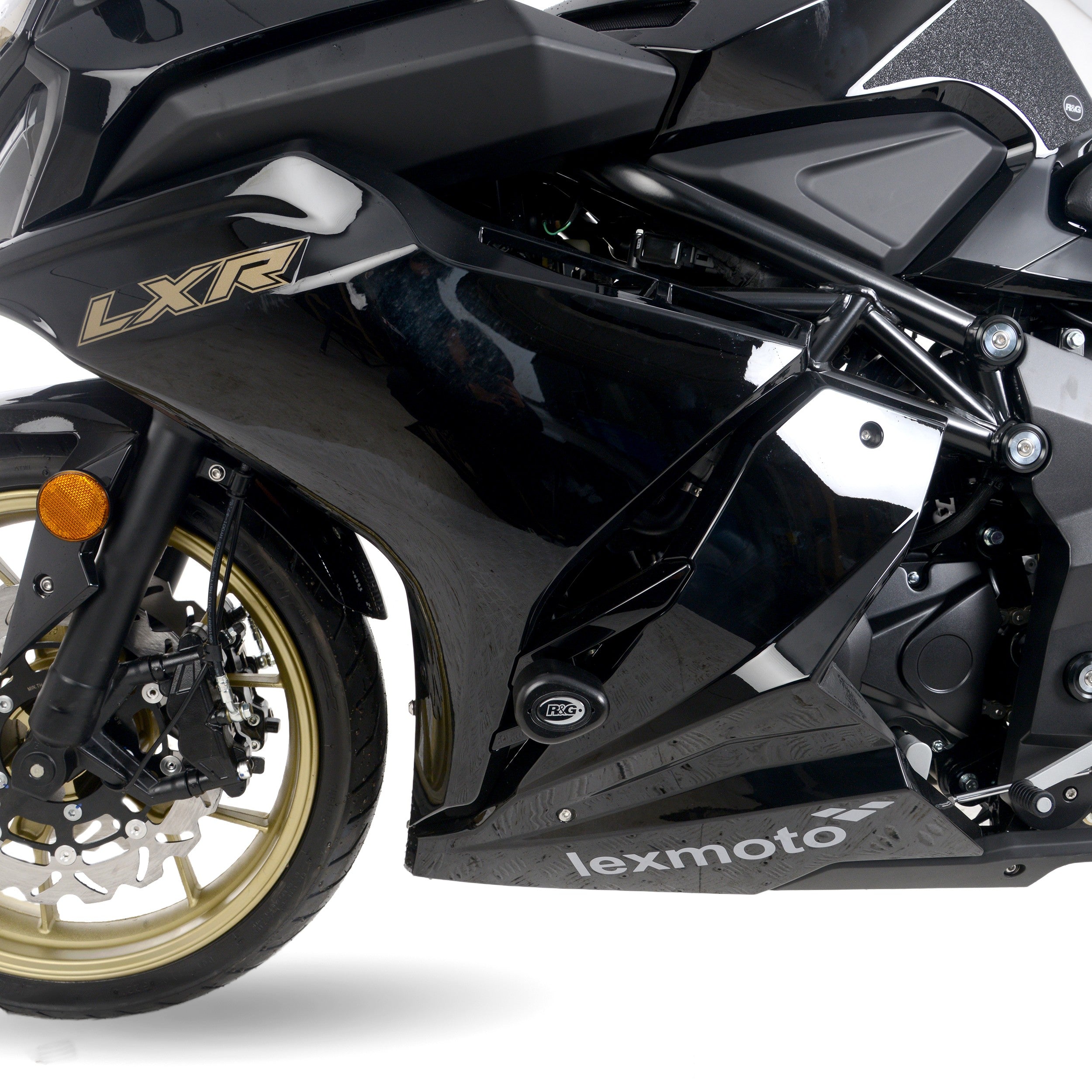 R&G Crash Protectors | Black | Lexmoto LXR 125 2021>2025 & Lexmoto LXR SE 125 2021>2025