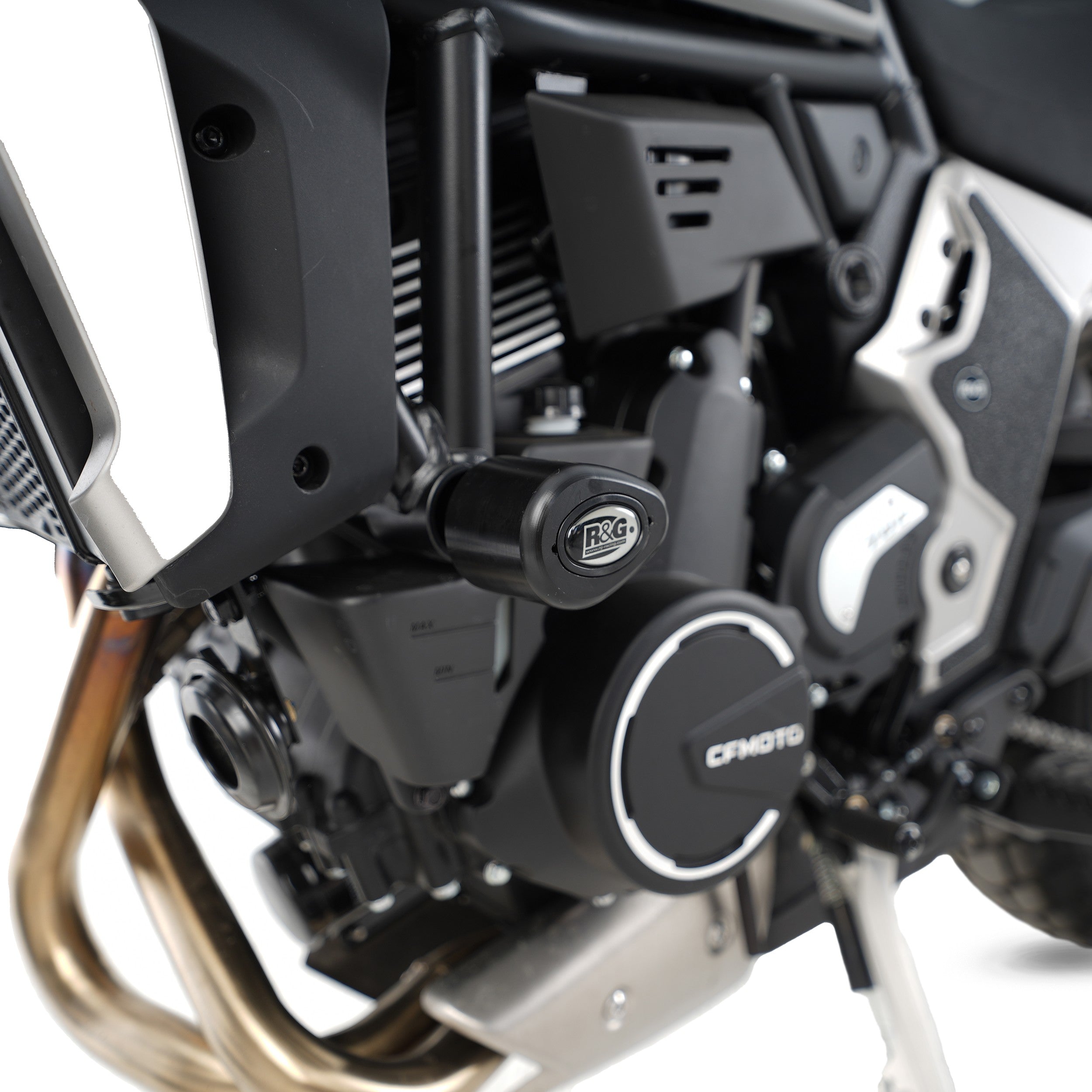 R&G Crash Protectors | Black | CFMoto 700CL-X Heritage 2021>Current & CFMoto 700CL-X Sport 2022>Current & CFMoto 700CL-X Adventure 2023>Current