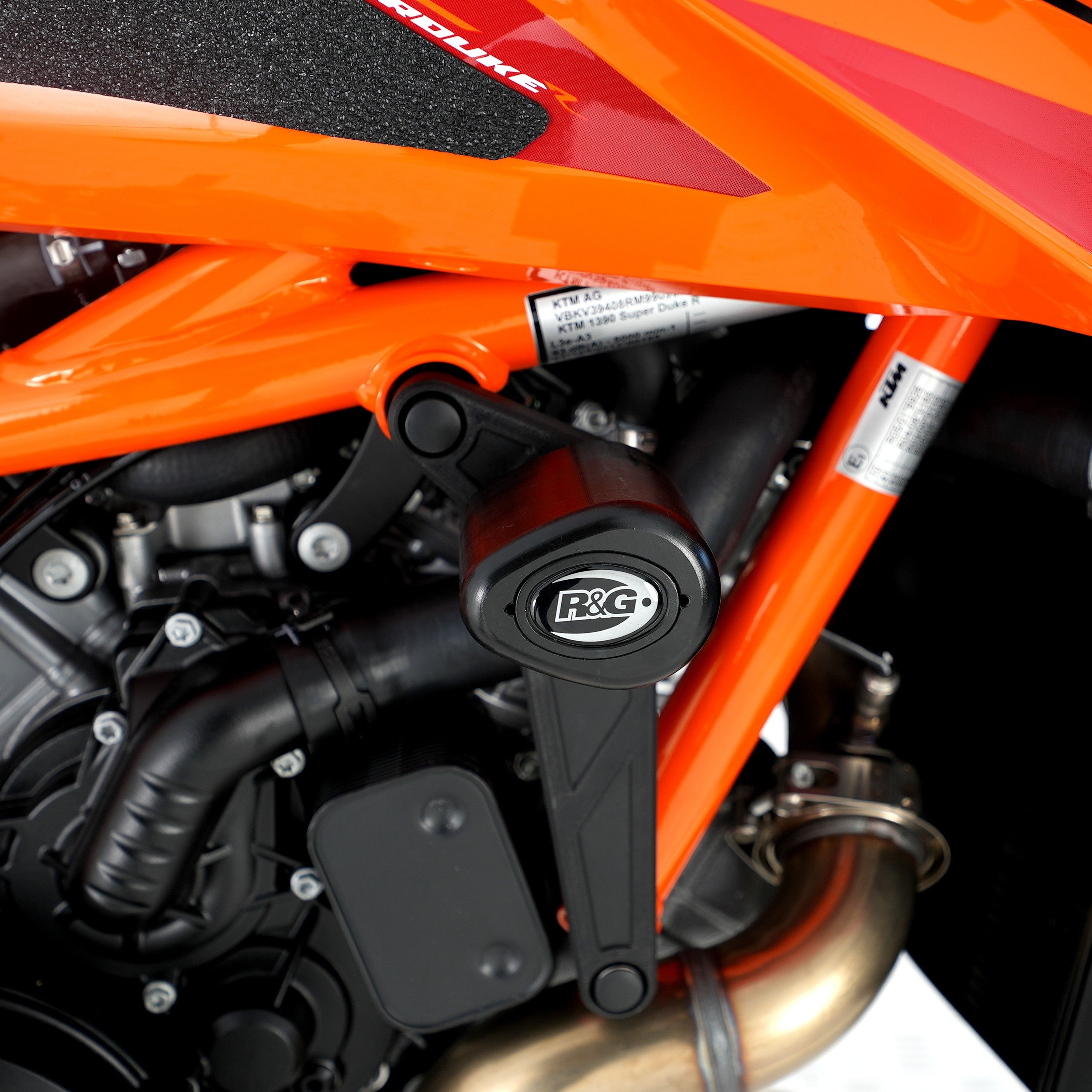 R&G Crash Protectors | Black | KTM 1390 Super Duke R Evo 2024>Current & KTM 1390 Super Duke R 2024>Current - Pyramid Motorcycle Accessories