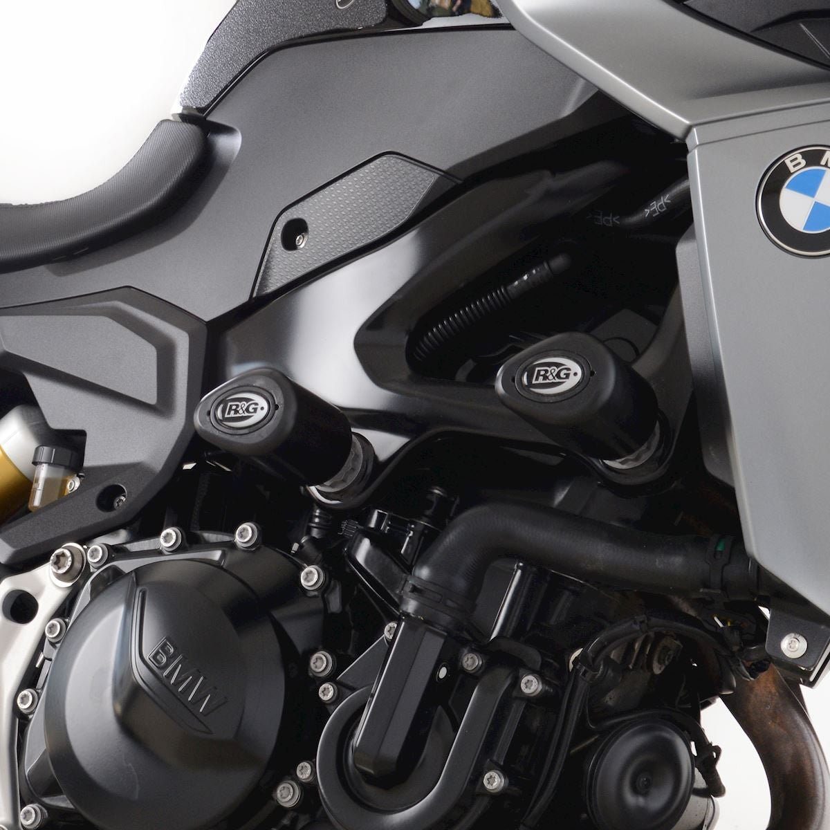 R&G Crash Protectors | White | BMW F 800 GS 2024 & BMW F 900 R 2020>Current & BMW F 900 XR 2020>2024 & BMW F 900 GS Adventure 2024>Current & BMW F 850 GS 2022>2025
