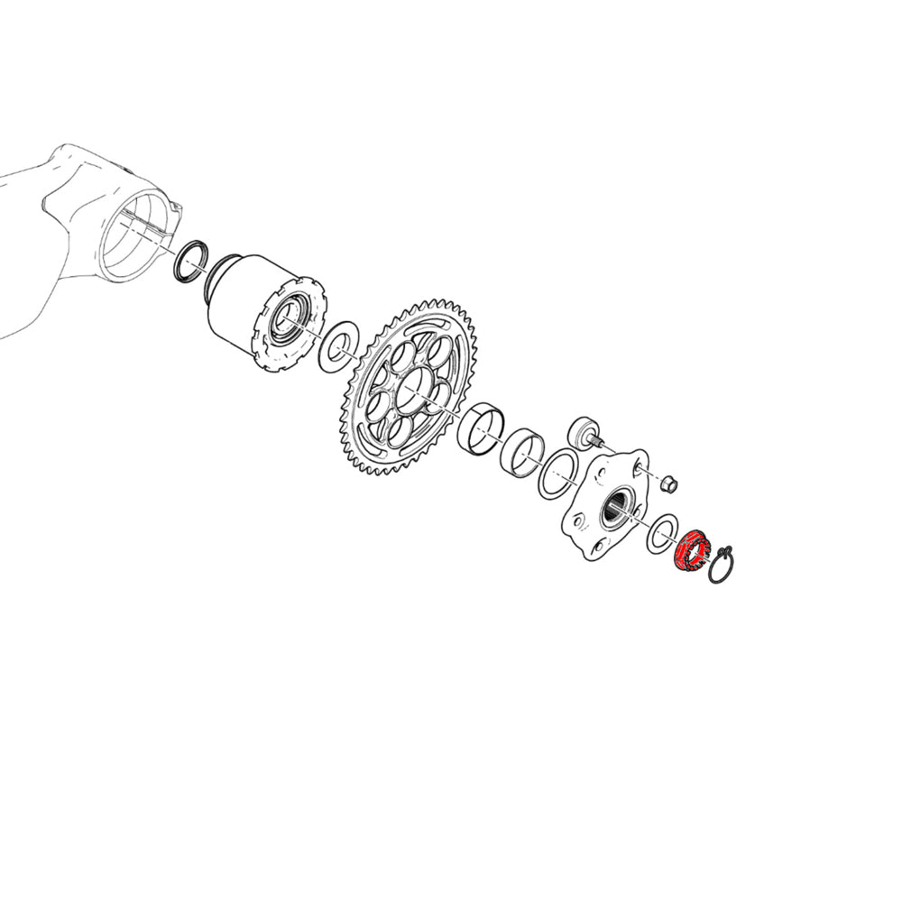 CNC Racing Rear Wheel Nut LH for Ducati - Shop name