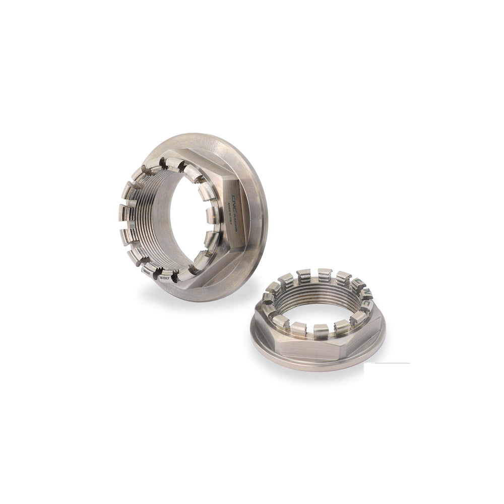 CNC Racing Rear Wheel Axle Nut Sets for Ducati - Titanium - Shop name