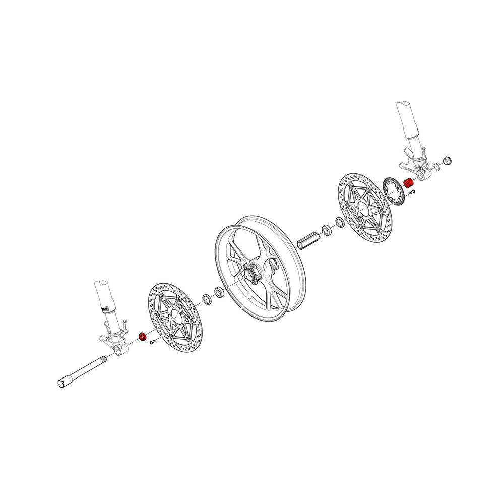 CNC Racing Bushing Kit Front Wheel for Ducati - Shop name