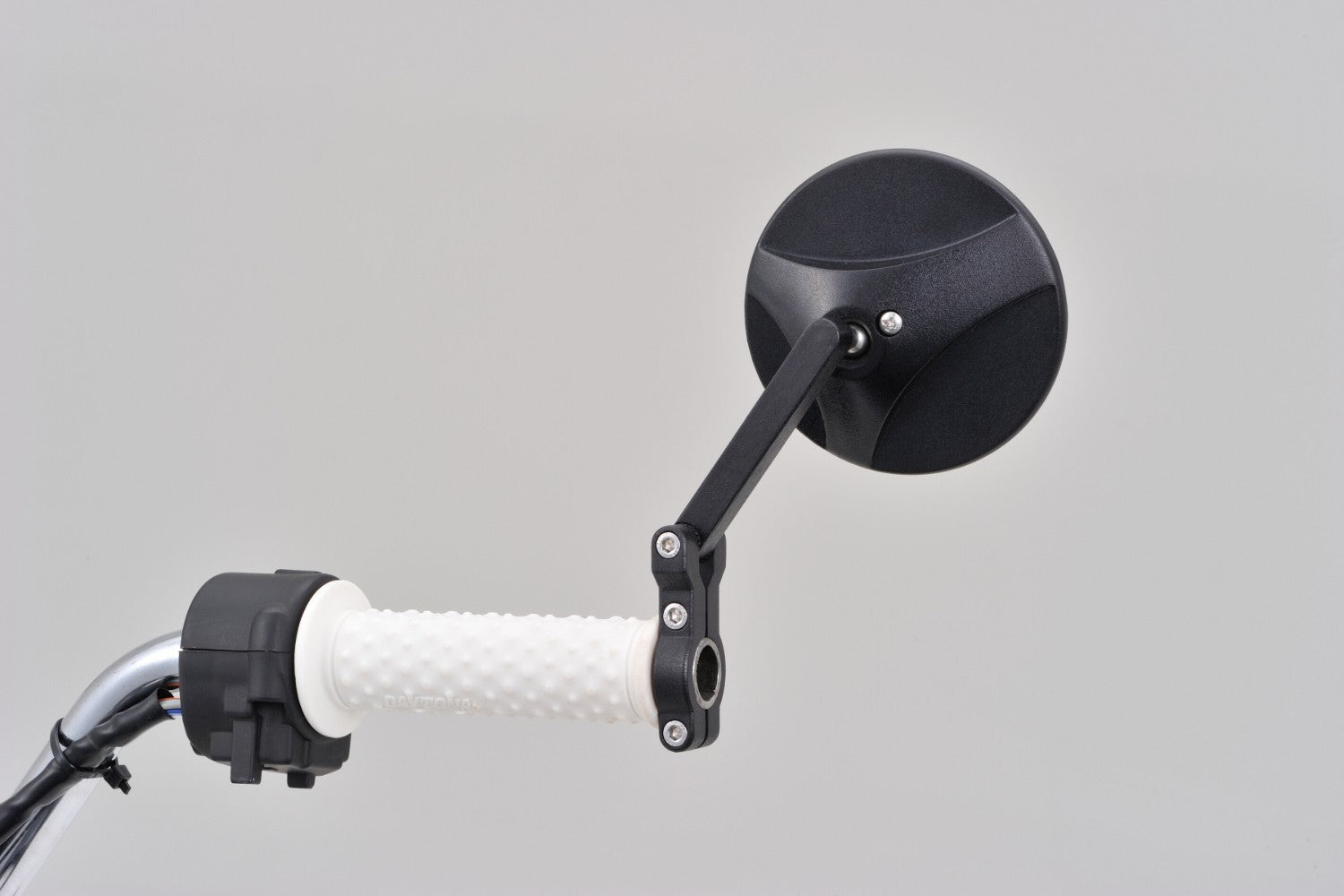 Daytona "D-MIRROR-18" ABS Nylon Handle Bar Clamp Mirror Black - Shop name