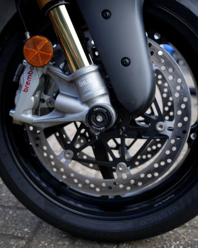 GBRacing Spindle Protector | Front Right | Ducati Panigale/Streetfighter V4/V4 S - Pyramid Motorcycle Accessories