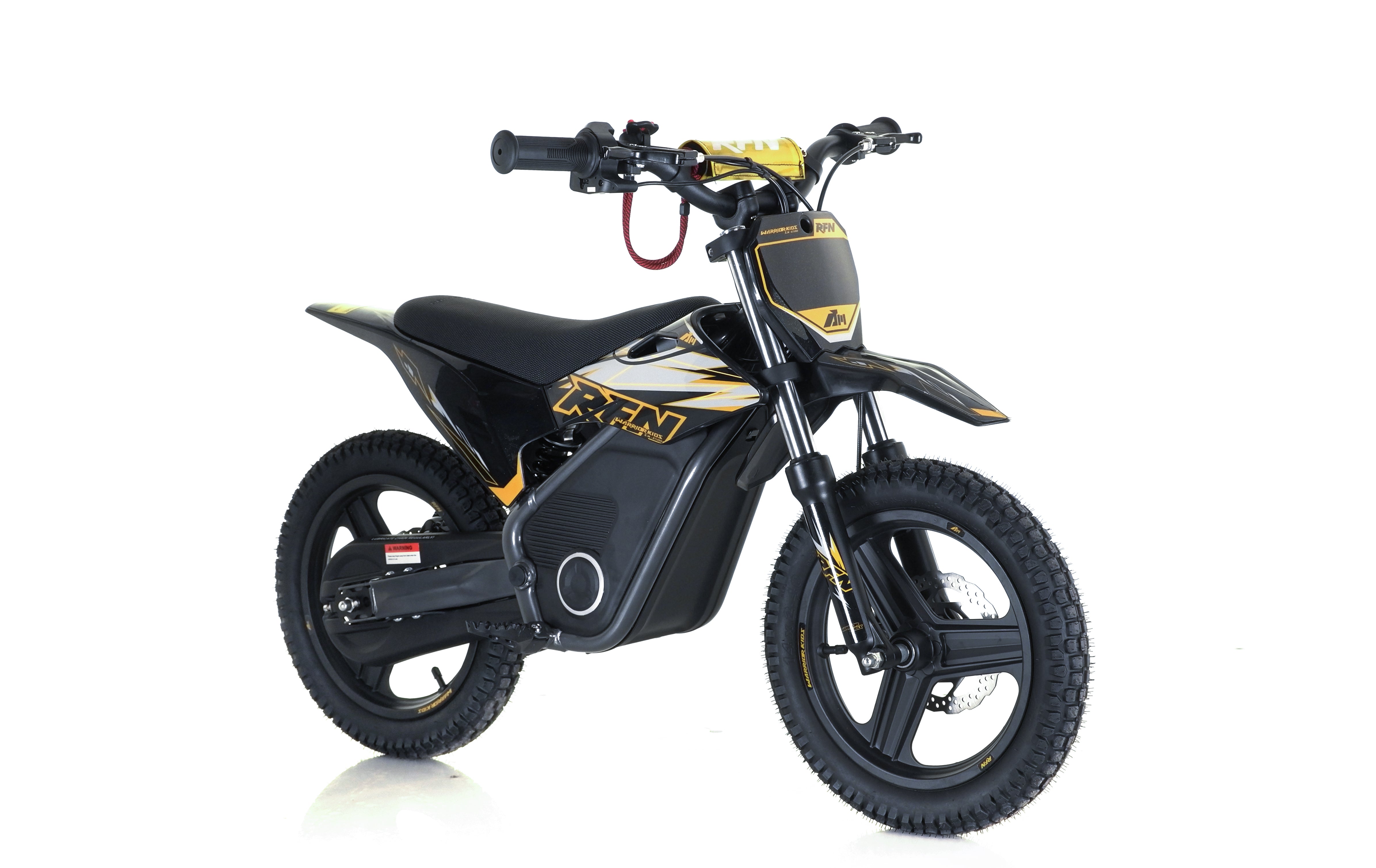RFN Warrior SX-E500 14-inch Kids Electric MX Bike | Black/Gold
