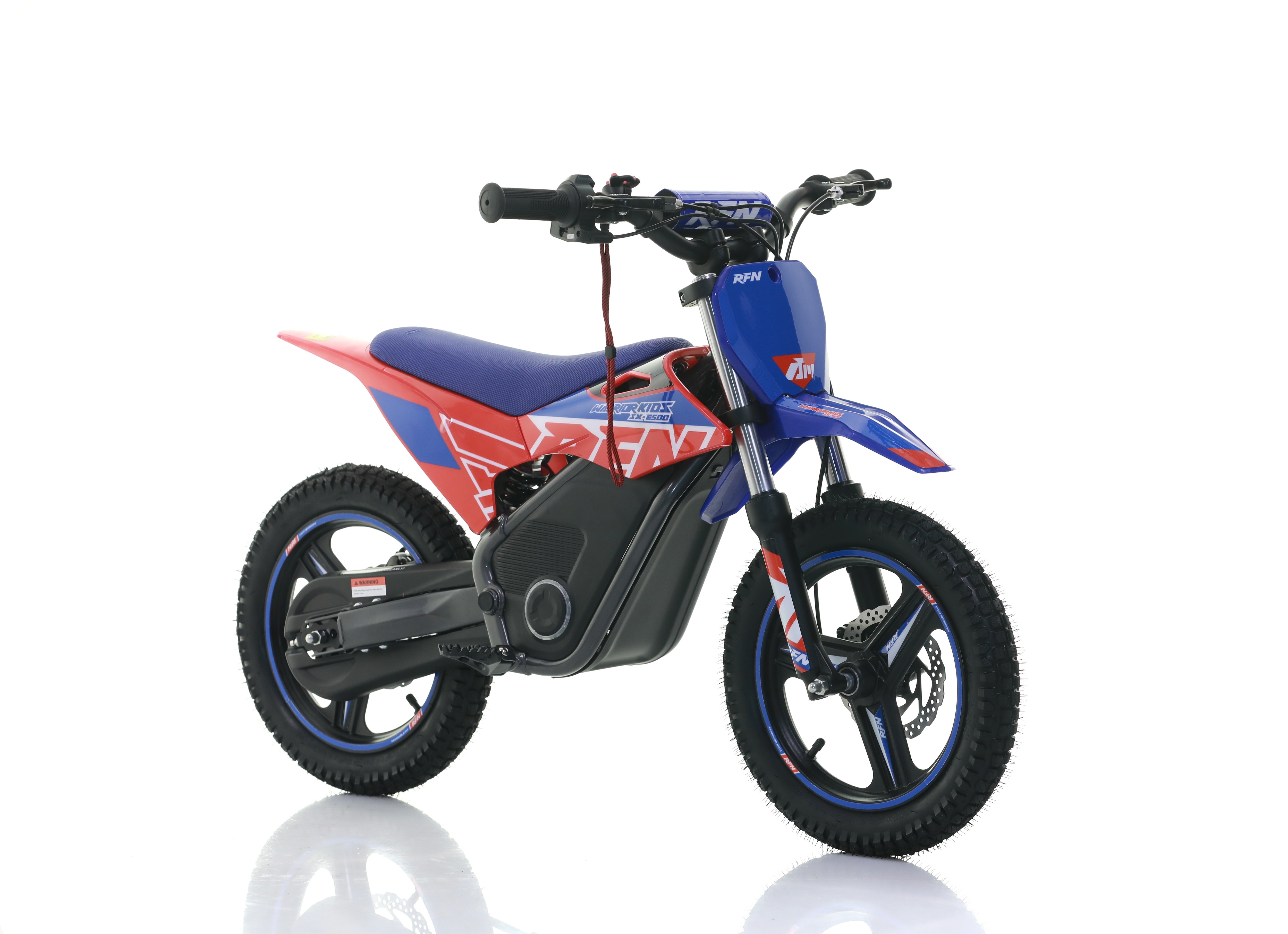 RFN Warrior SX-E500 14-inch Kids Electric MX Bike | Blue/Red