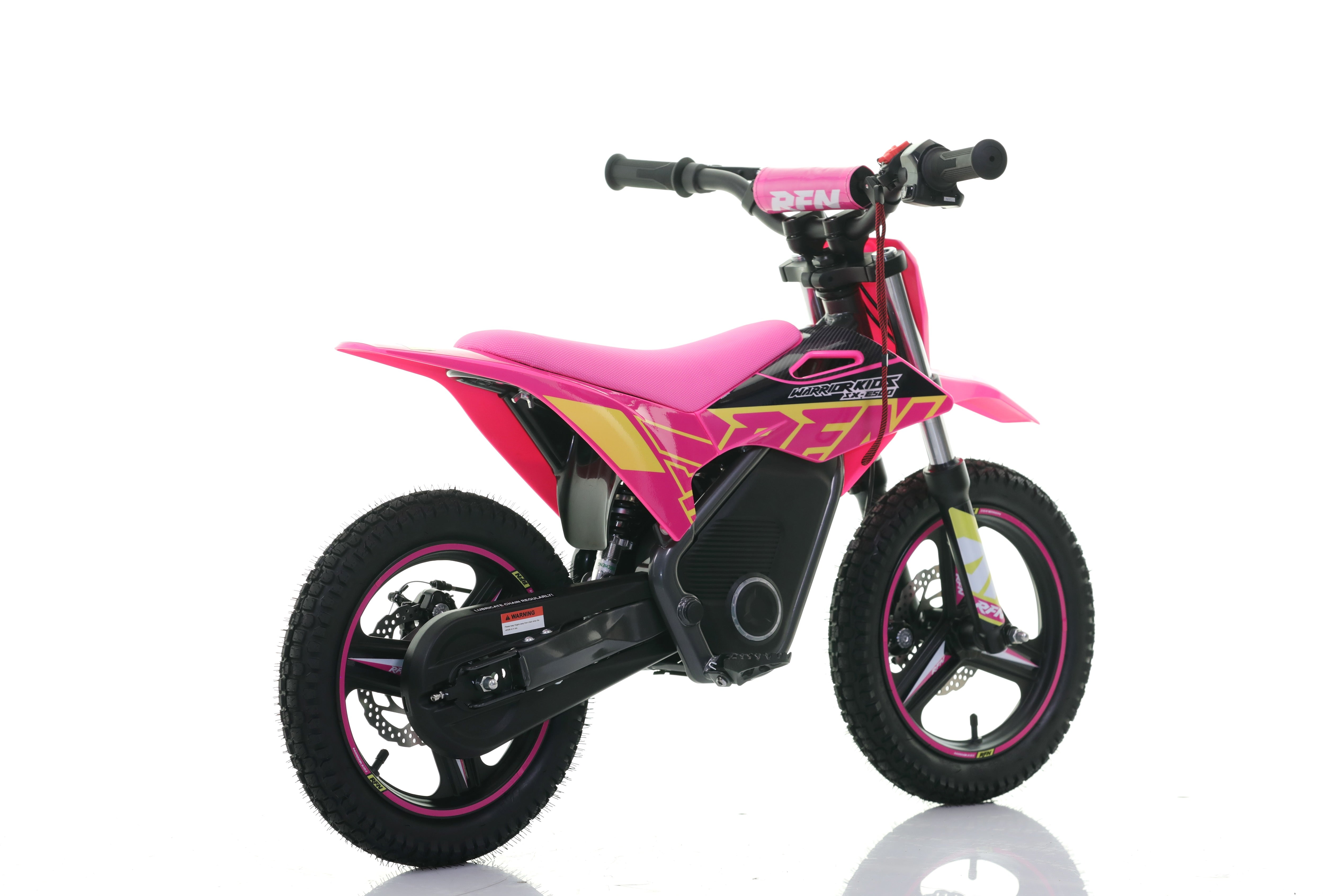 RFN Warrior SX-E500 14-inch Kids Electric MX Bike | Pink/Yellow
