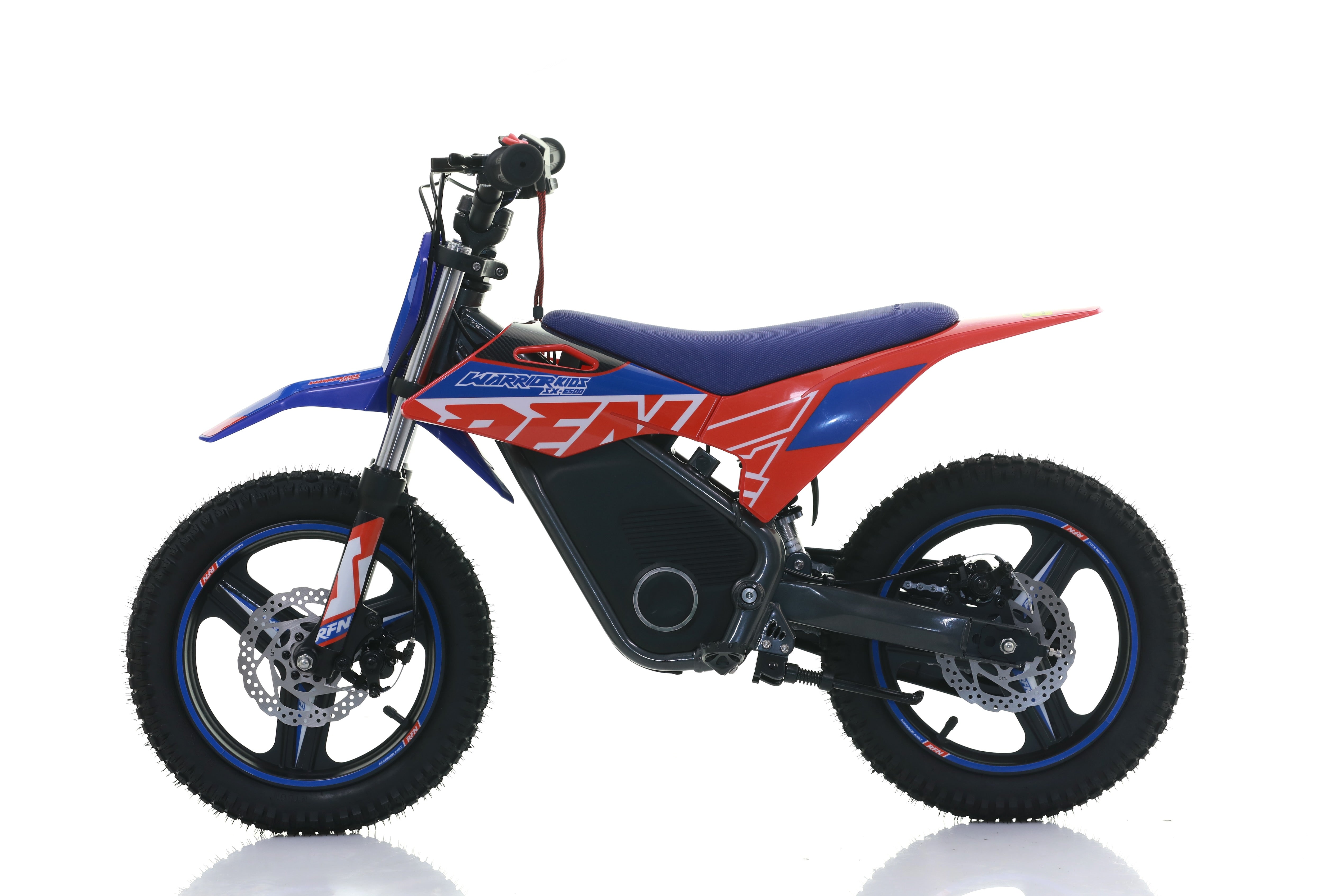 RFN Warrior SX-E500 14-inch Kids Electric MX Bike | Blue/Red