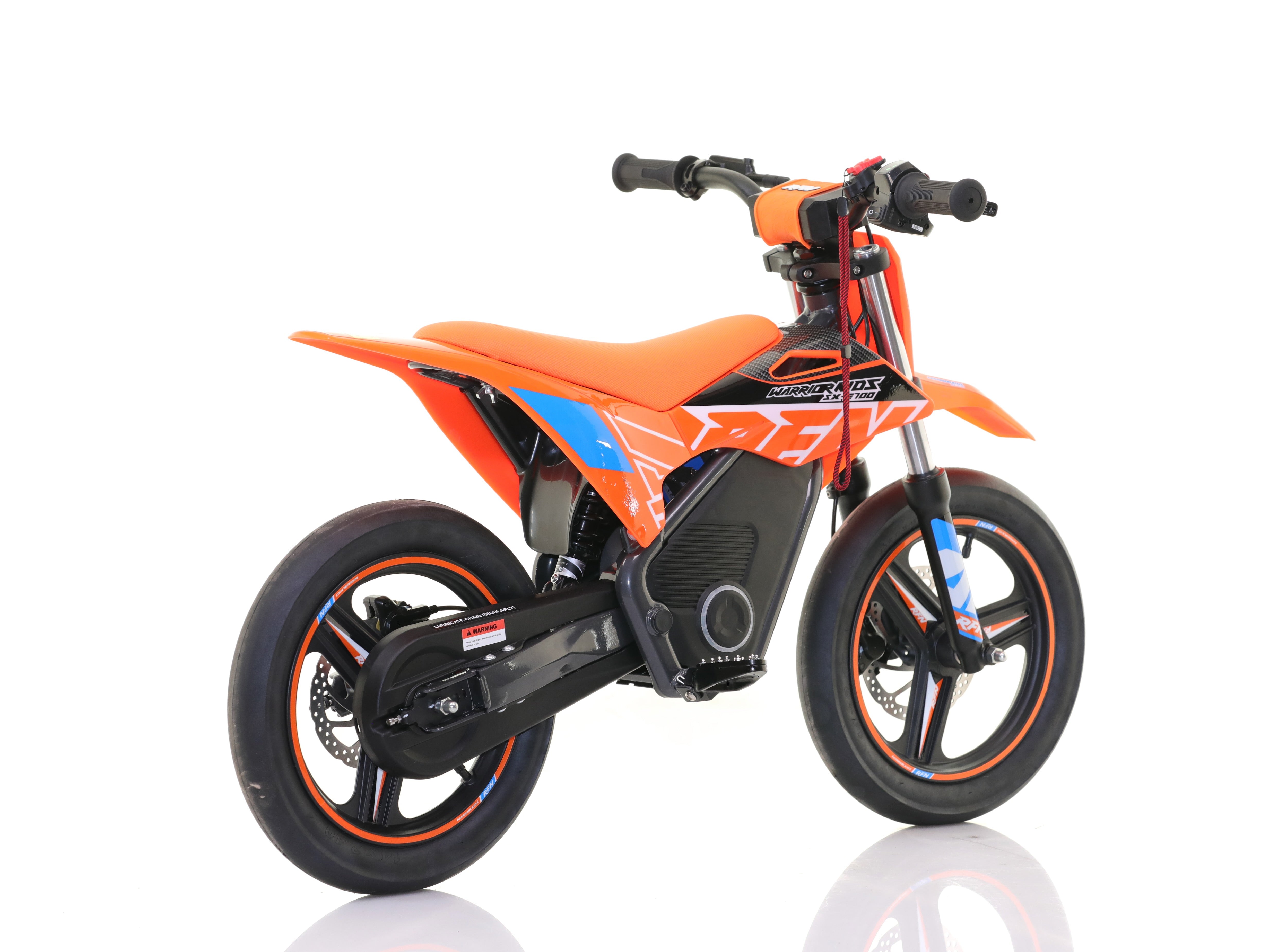 RFN Warrior SX-E700 R SM 14-inch Kids Electric Supermoto Bike | Orange