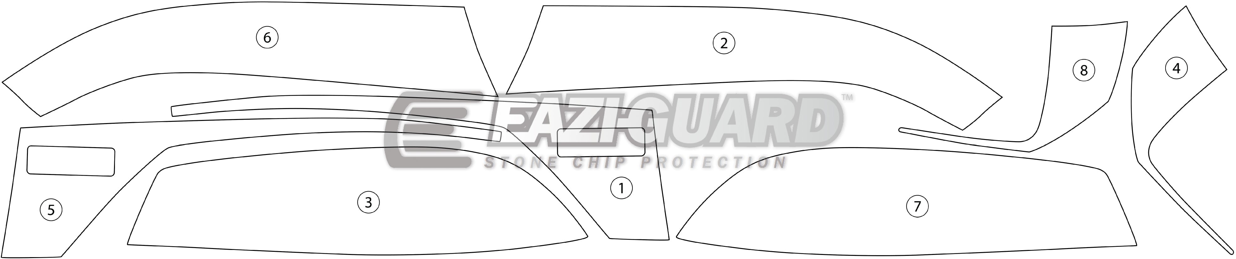 Eazi-Grip Pannier Protection Kit | Clear - Matte | BMW R 1200 RT 2014>2018 - Shop name