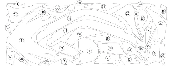 Eazi-Grip Stone Chip Protection Kit | Clear - Matte | Honda CBR650R 2021>2023ย -ย Shop name
