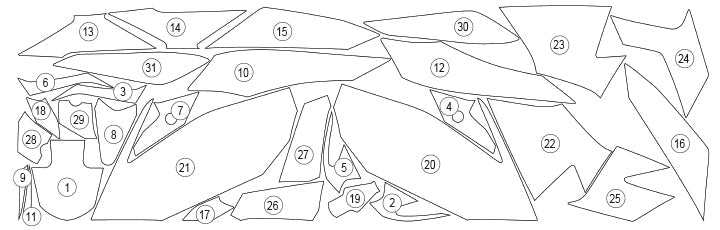 Eazi-Grip Stone Chip Protection Kit | Clear - Gloss | Kawasaki Ninja 400 2023>Current - Shop name