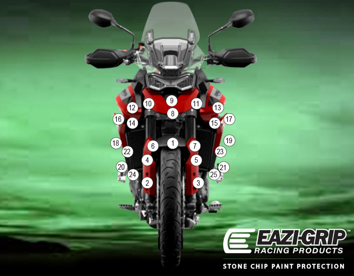 Eazi-Grip Stone Chip Protection Kit | Clear - Gloss | Triumph Tiger 900 GT 2020>2023 - Shop name