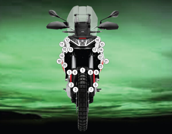 Eazi-Grip Stone Chip Protection Kit | Clear - Matte | Aprilia Tuareg 660 2025>Current - Shop name