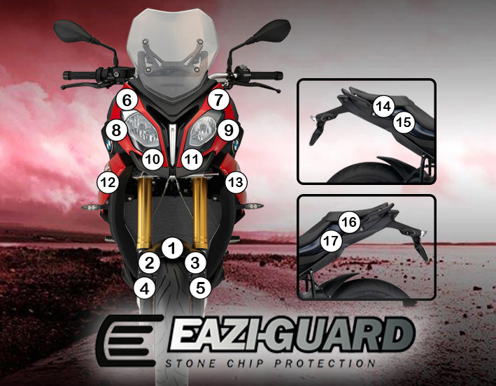 Eazi-Grip Stone Chip Protection Kit | Clear - Matte | BMW S 1000 XR 2015>2019 - Shop name
