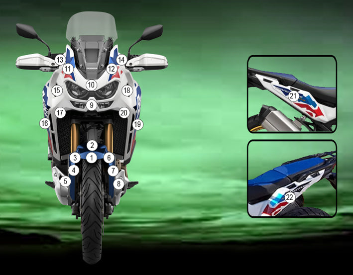 Eazi-Grip Stone Chip Protection Kit | Clear - Matte | Honda Africa Twin Adventure Sports 2024>Current - Shop name