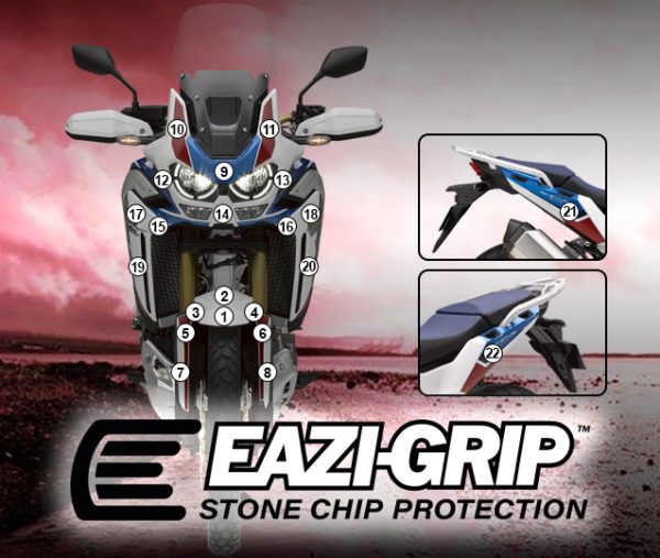 Eazi-Grip Stone Chip Protection Kit | Clear - Matte | Honda CRF 1100 L Africa Twin Adventure Sports 2020>2023ย -ย Shop name