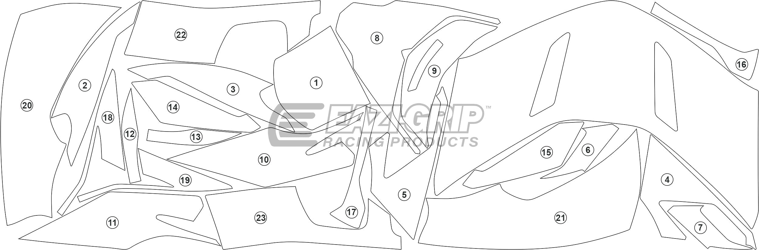 Eazi-Grip Stone Chip Protection Kit | Clear - Matte | Honda Gold Wing Bagger 2020>Current - Shop name