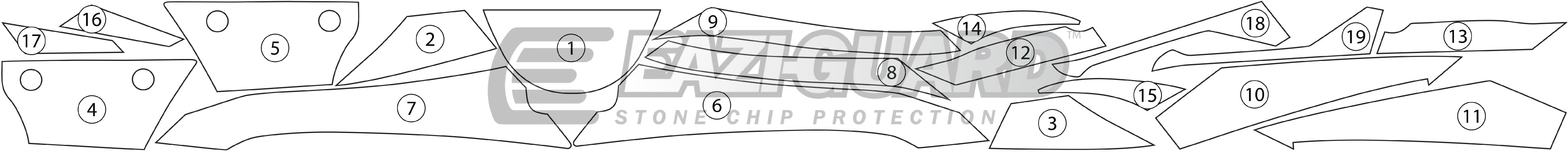 Eazi-Grip Stone Chip Protection Kit | Clear - Matte | Kawasaki Z 1000 SX 2017>2024 - Shop name