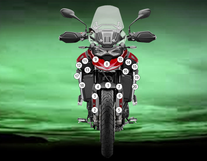 Eazi-Grip Stone Chip Protection Kit | Clear - Matte | Triumph Tiger 900 GT/GT Pro 2024>Currentย -ย Shop name