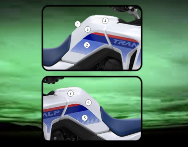 Eazi-Grip Tank Paint Protection Kit | Clear - Gloss | Honda XL750 Transalp 2023>Current - Shop name
