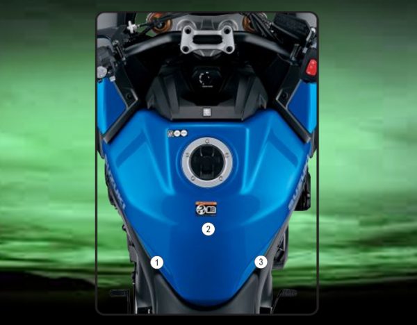 Eazi-Grip Tank Paint Protection Kit | Clear - Gloss | Suzuki GSX-S1000 GX 2024>Current - Shop name
