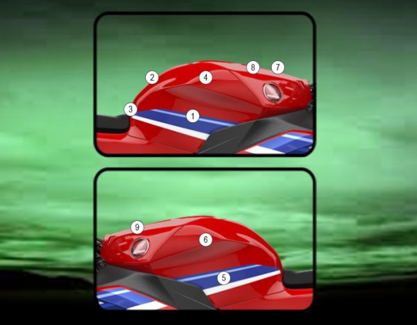 Eazi-Grip Tank Paint Protection Kit | Clear - Matte | Honda CBR600RR 2024>Current - Shop name