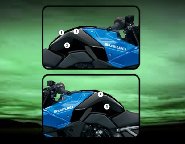 Eazi-Grip Tank Paint Protection Kit | Clear - Matte | Suzuki GSX-8R/GSX-8S 2023>Current - Shop name