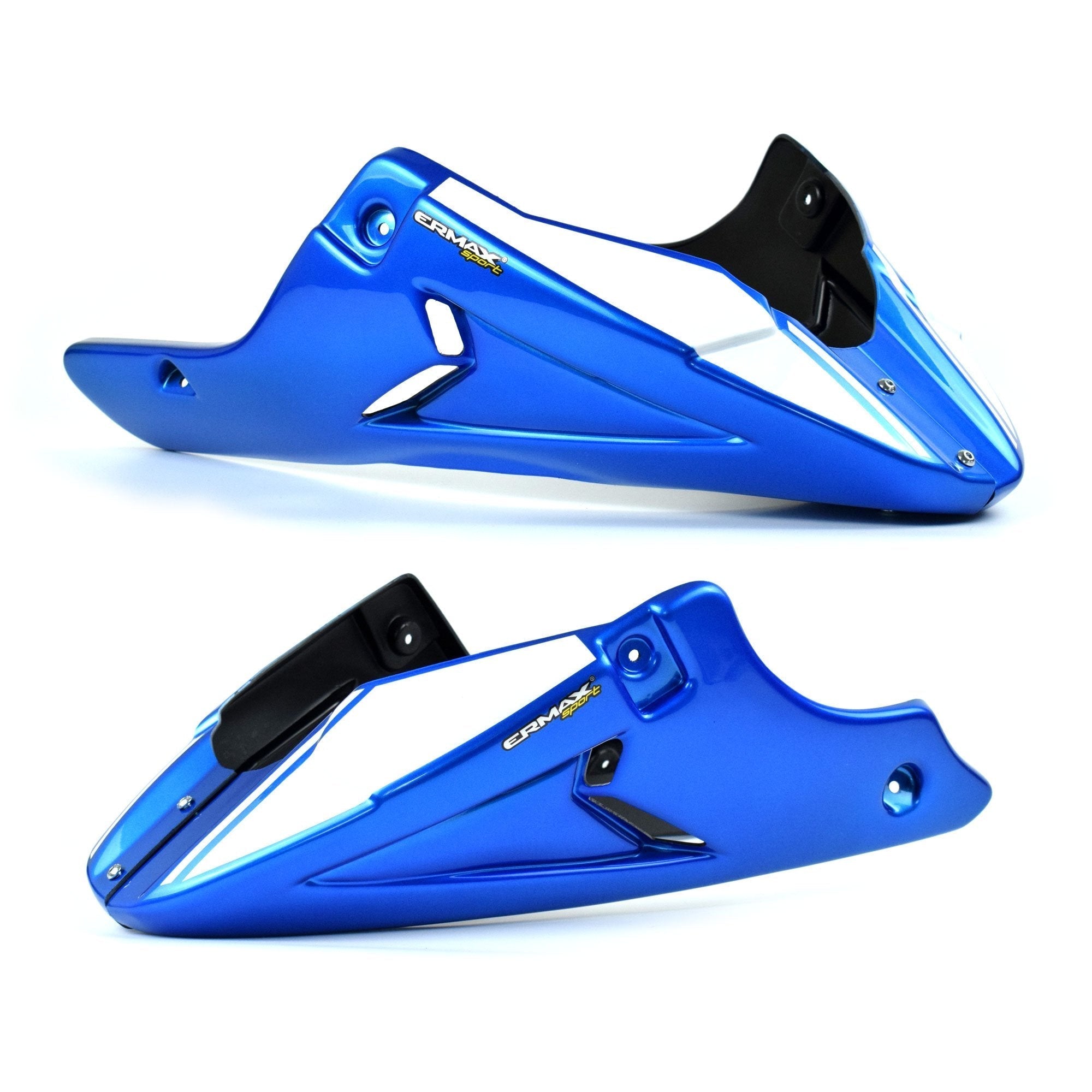 Ermax Belly Pan | Metallic White/Metallic Blue (Glacier White/Triton Blue) | Suzuki SV650 2016>Current - Shop name