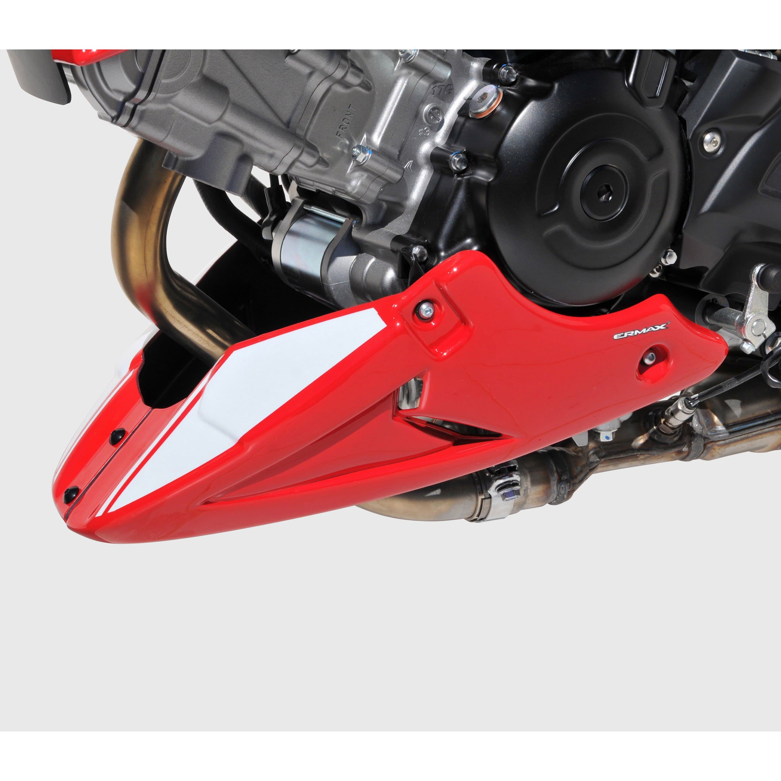 Ermax Belly Pan | Metallic White/Metallic Red (Glacier White/Mirage Red) | Suzuki SV650 2016>2018 - Shop name