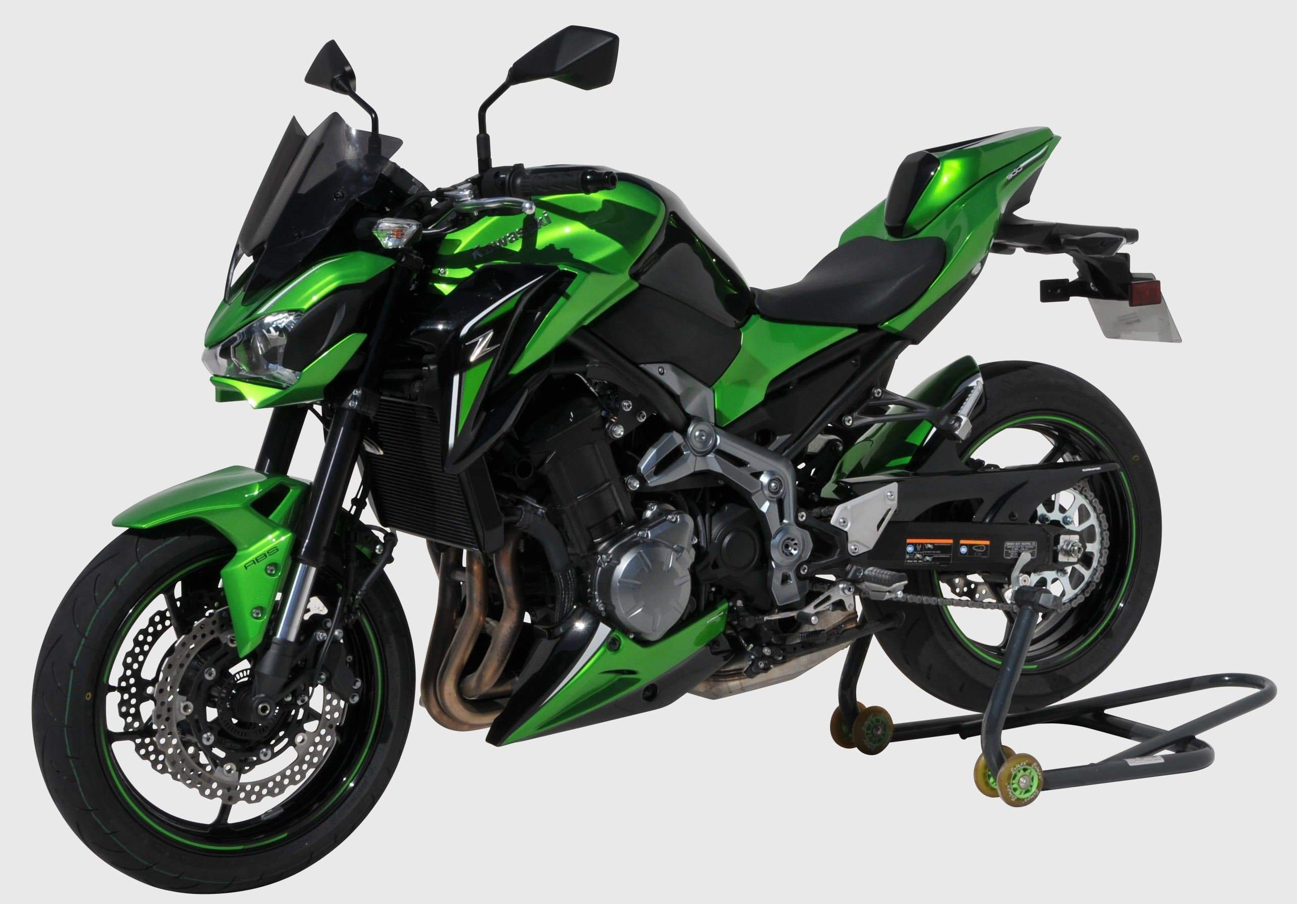 Ermax Belly Pan | Spark Black/Lime Green/Stardust White | Kawasaki Z 900 2019>2019 - Shop name