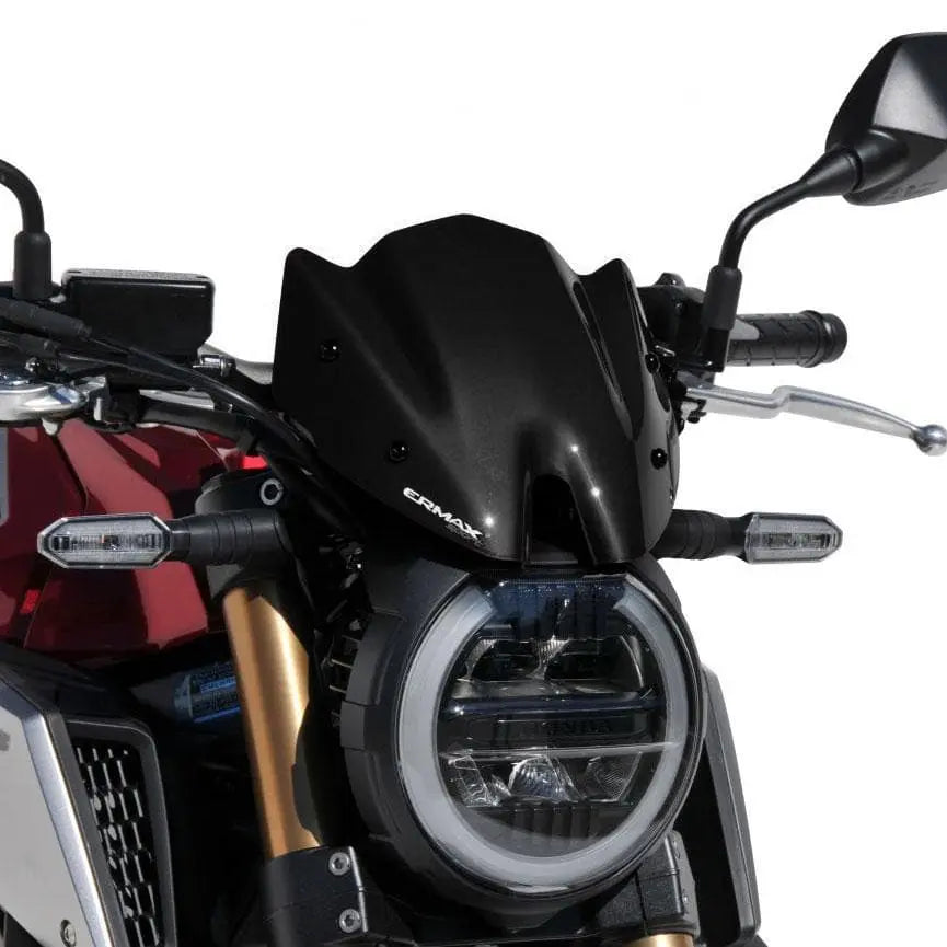 Ermax Fly Screen | Metallic Black (Graphite Black) | Honda CB 650 R 2019>2020 - Shop name