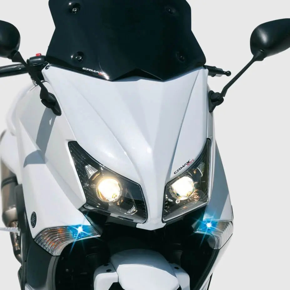 Ermax Front Fairing | Metallic White (Bluish White Cocktail) | Yamaha TMAX 530 2012>2014 - Shop name
