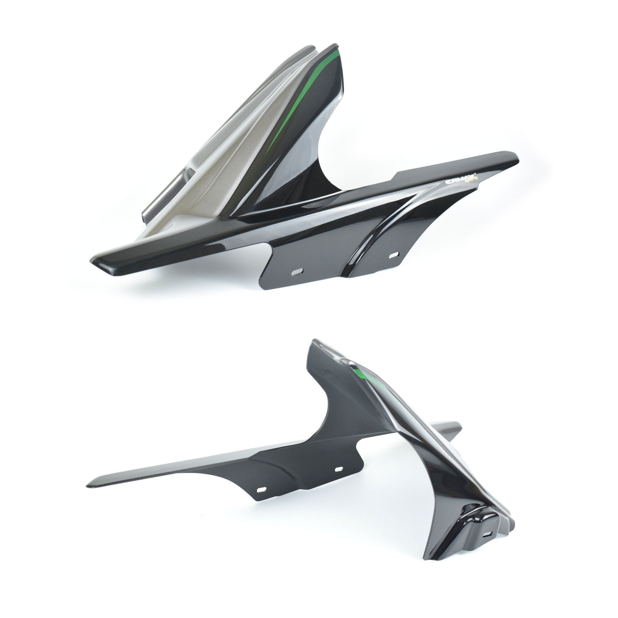 Ermax Hugger | Met Black/Grey/Green (Diablo Black/Graphite Grey/Emerald Green) | Kawasaki Ninja 1000 SX 2020>2023 - Shop name