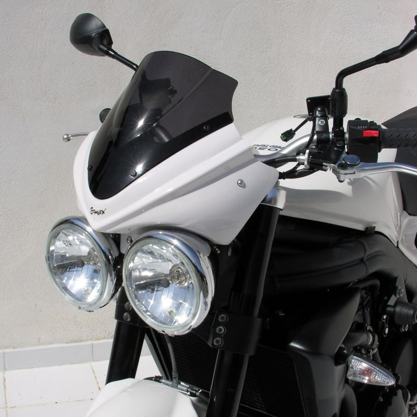 Ermax Nose Fairing | Fusion White with Dark Smoke Screen | Triumph Speed Triple 1050 2008>2010 - Shop name