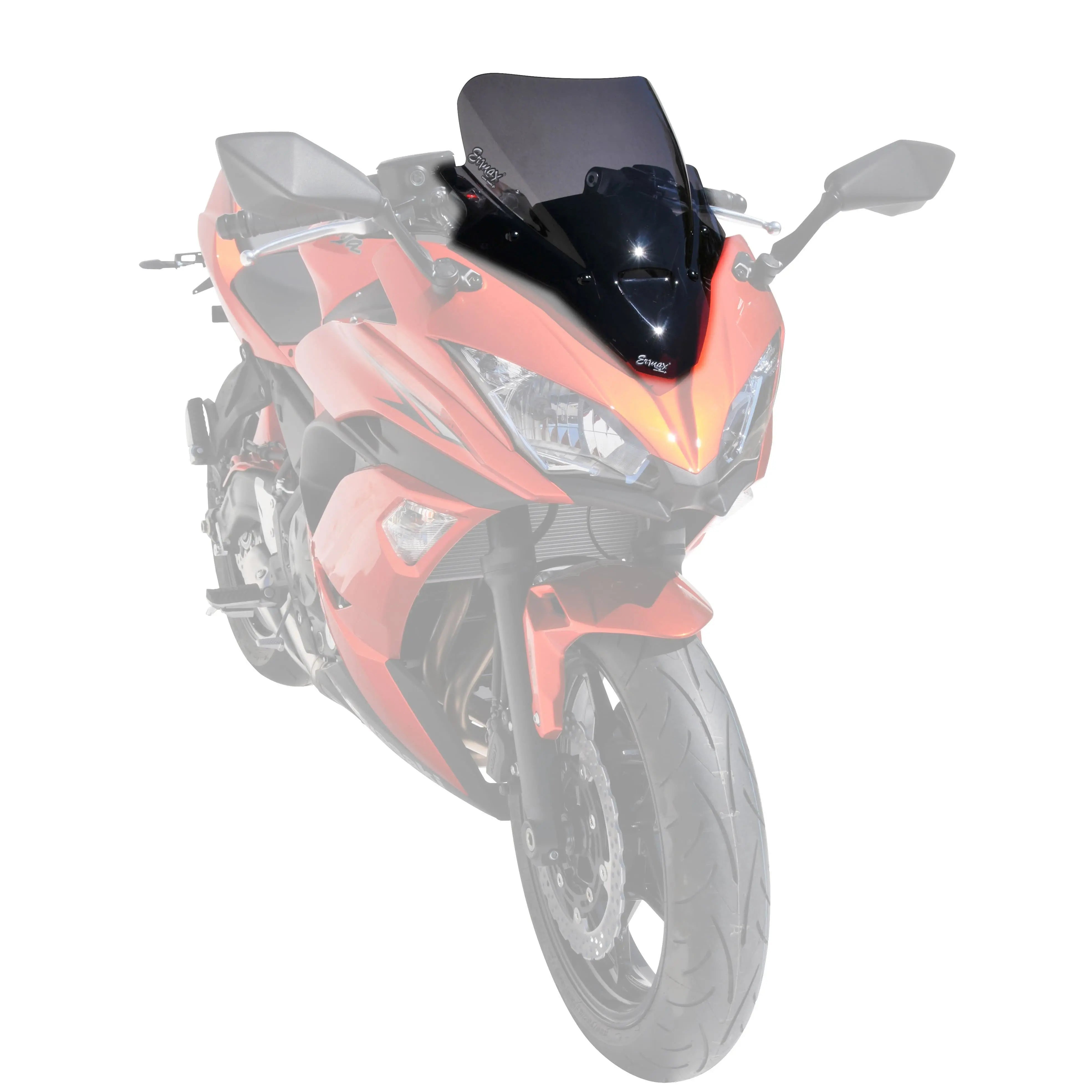 Ermax Racing Screen | Black (Opaque) | Kawasaki Ninja 650 R 2017>2019 - Shop name