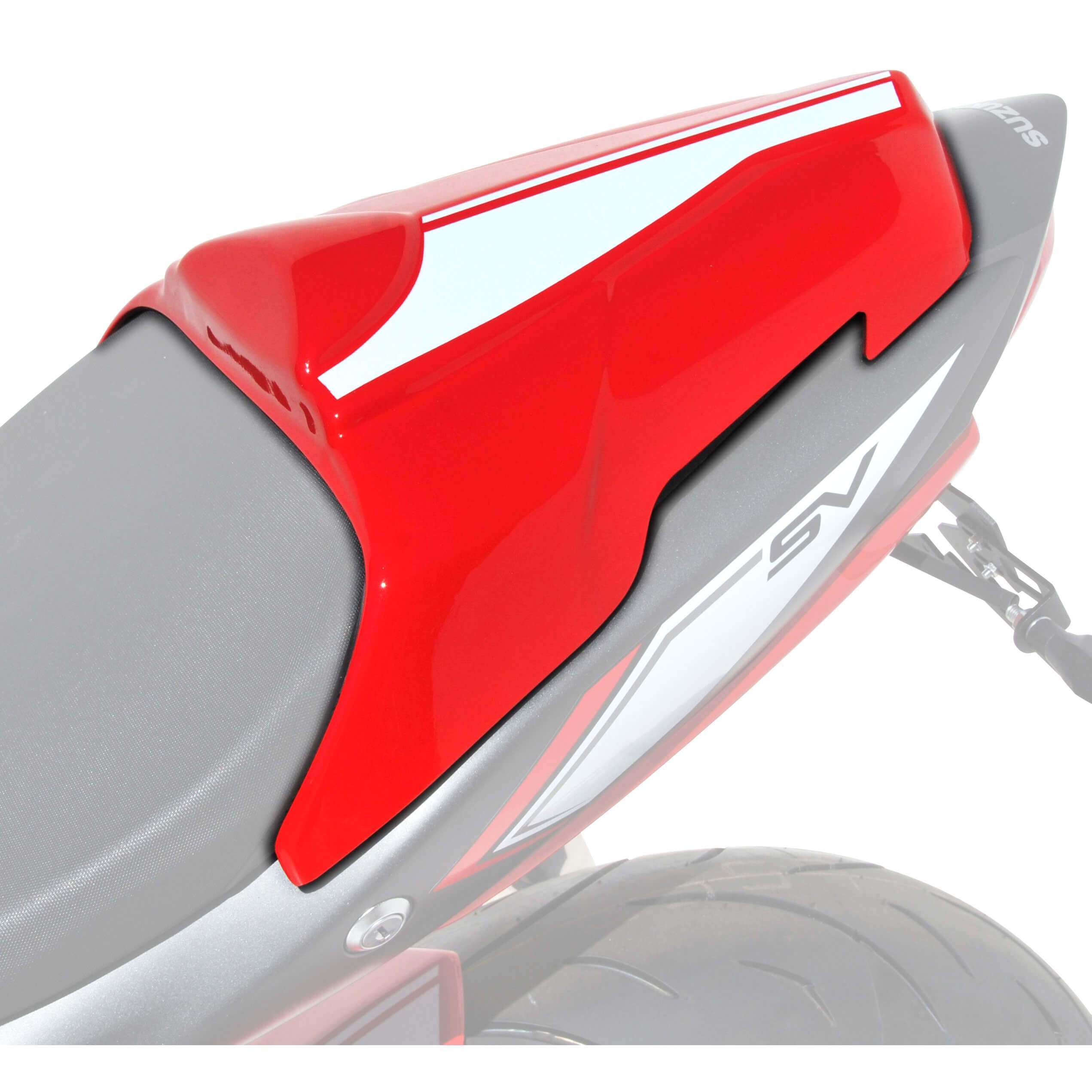 Ermax Seat Cowl | Metallic Red/Metallic White (Mirage Red/Glacier White) | Suzuki SV650 2016>2018 - Shop name