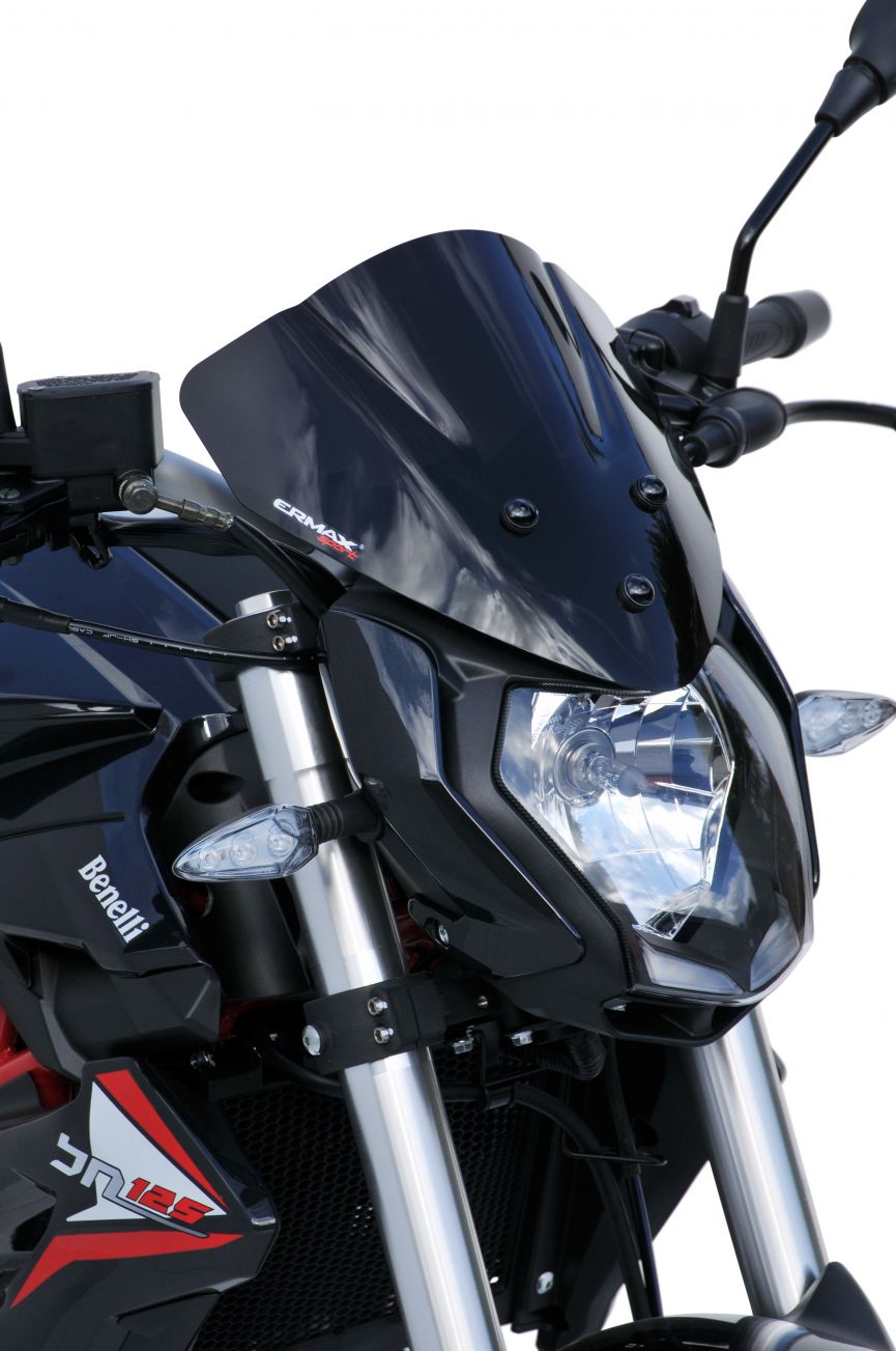 Ermax Sport Screen 26cm | Dark Smoke | Benelli BN 125 2019>2022 - Shop name