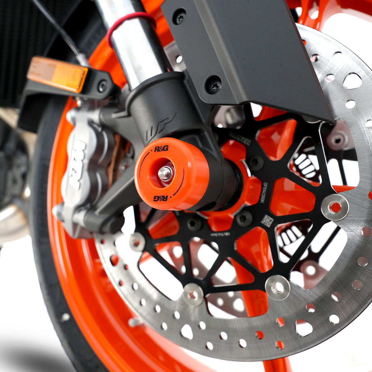 R&G Fork Protectors | Black | KTM 990 RC R ‘26-, 790 Duke '18-, 990 Duke 2024 /950 Superduke, SuperMoto '20-, 890 Duke R '20- '24 & CFMoto 800NK '23- - Pyramid Motorcycle Accessories