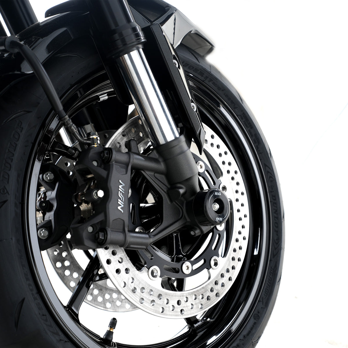 R&G Fork Protectors | Black | Kawasaki Z900 '17-, Z900 SE '22- & Z900RS '18- '24 - Pyramid Motorcycle Accessories