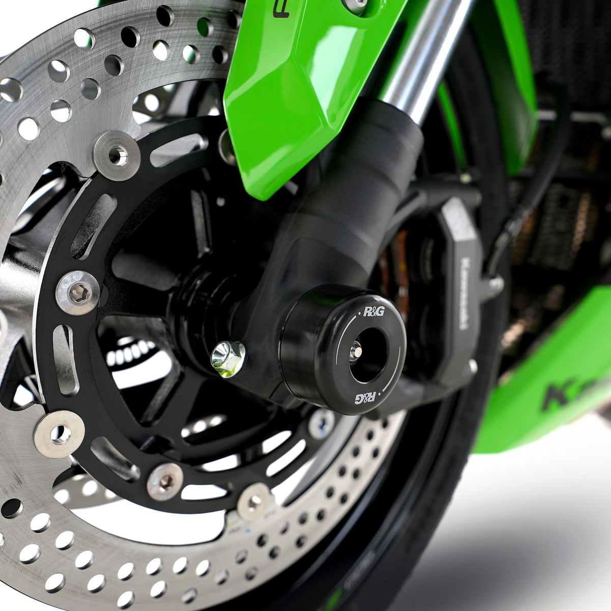 R&G Fork Protectors | Black | Kawasaki ZX-25R '20- & ZX-4R(R) (SE) ’23- - Pyramid Motorcycle Accessories