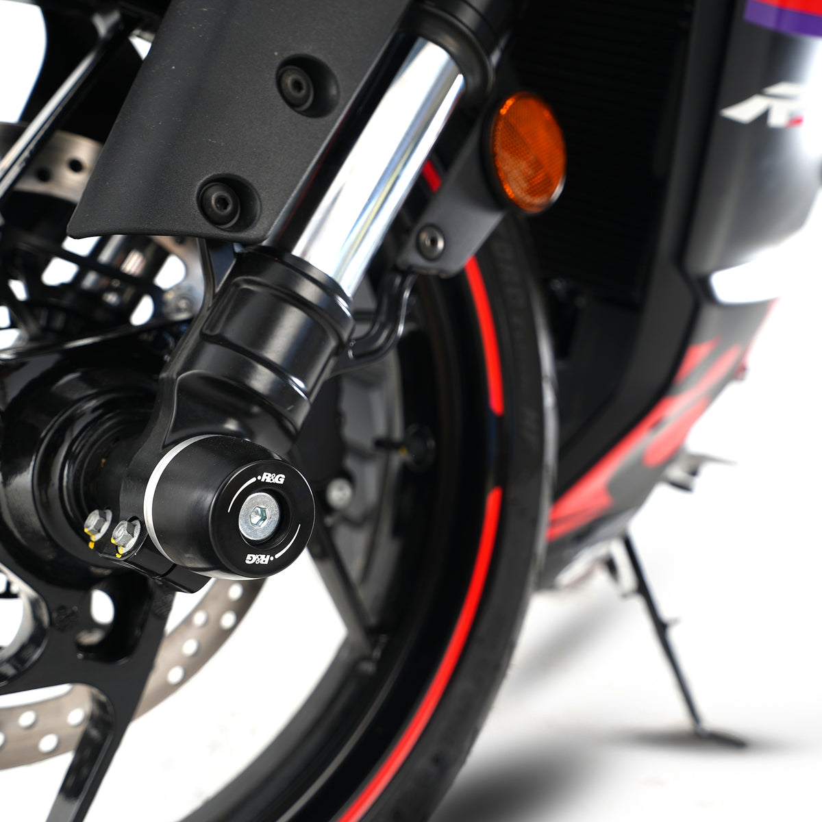 R&G APEX Fork Protectors | Black | Aprilia RS457 '24-
