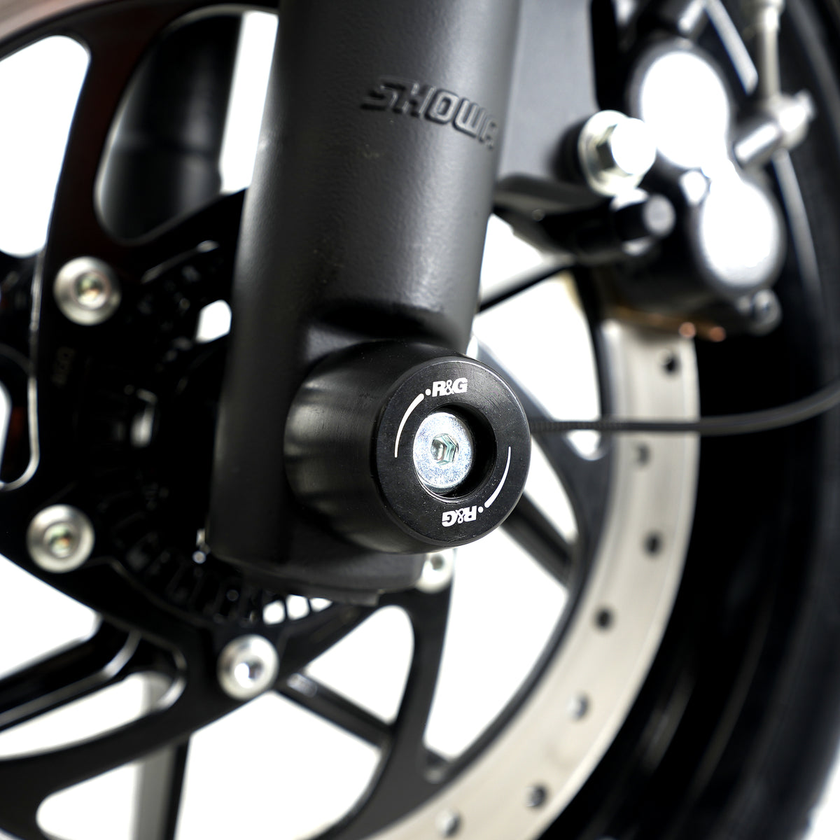 R&G APEX Fork Protectors | Black | Royal Enfield Himalayan 450 '24-/Guerrilla 450 '24-
