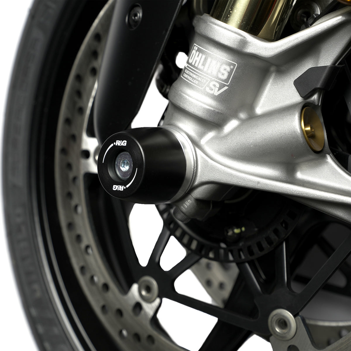 R&G APEX Fork Protectors | Black | Ducati Panigale V4(S) '25-, Streetfighter V4 S '25-, Scrambler 1100 '18-25 & Scrambler 1100 Pro '20-25