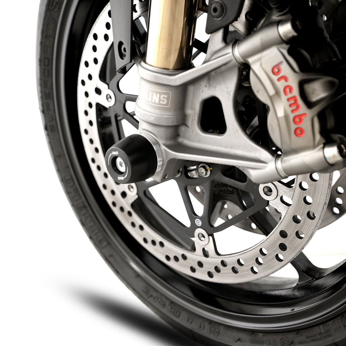 R&G APEX Fork Protectors | Black | Aprilia Tuono V4 1100 Factory '25-