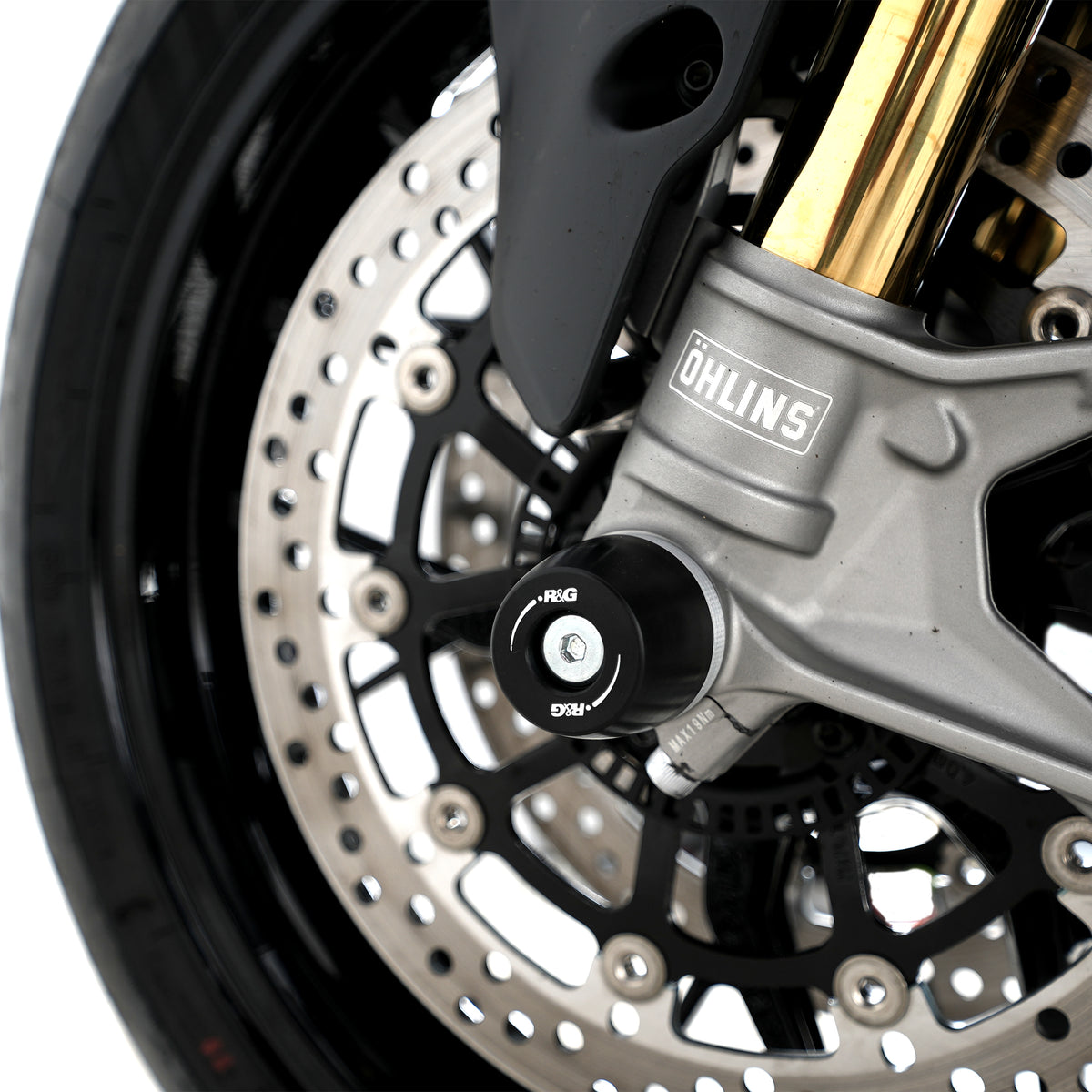 R&G APEX Fork Protectors | Black | Ducati Monster V2 ’26-, Monster V2+ ’26-, Streetfighter V2 S '25-, Panigale V2(S)'25- & Multistrada V2 '25- - Pyramid Motorcycle Accessories