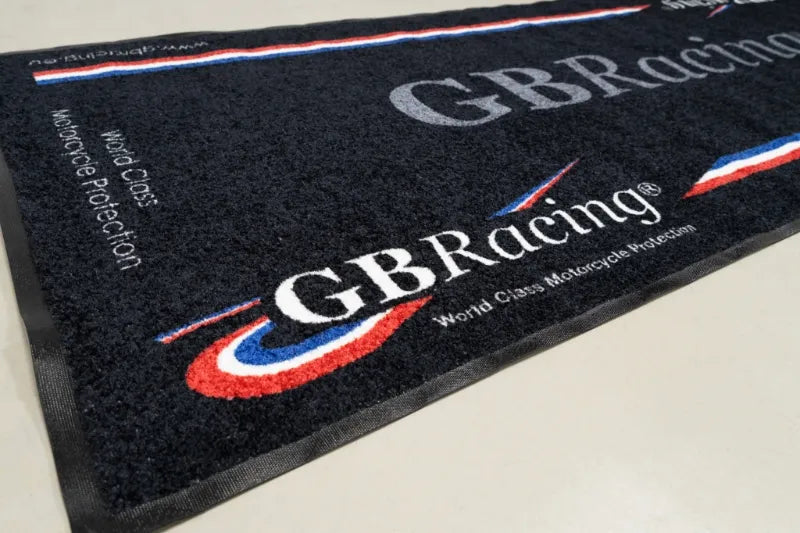 GBRacing Motorcycle Mat - Shop name
