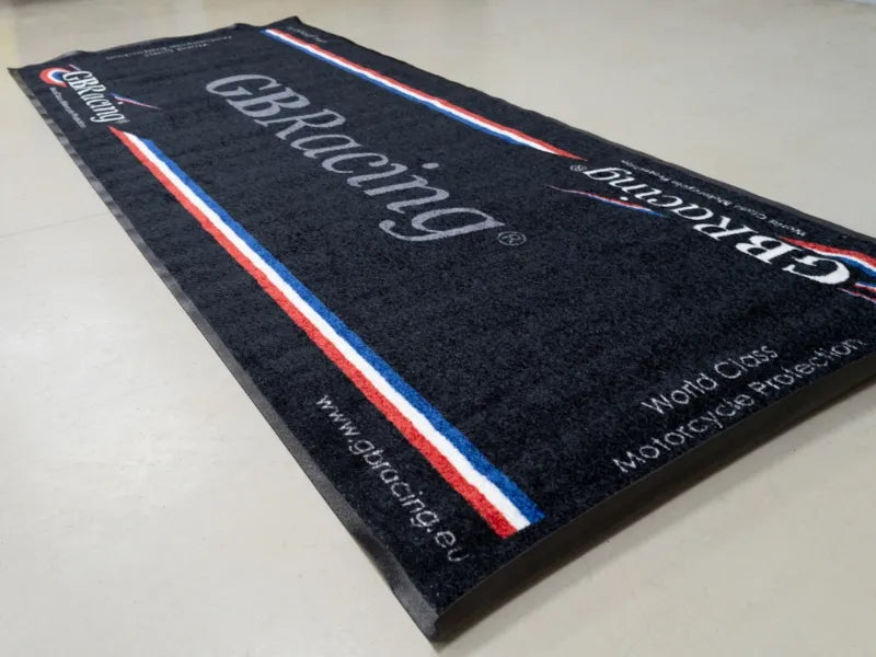 GBRacing Motorcycle Mat - Shop name